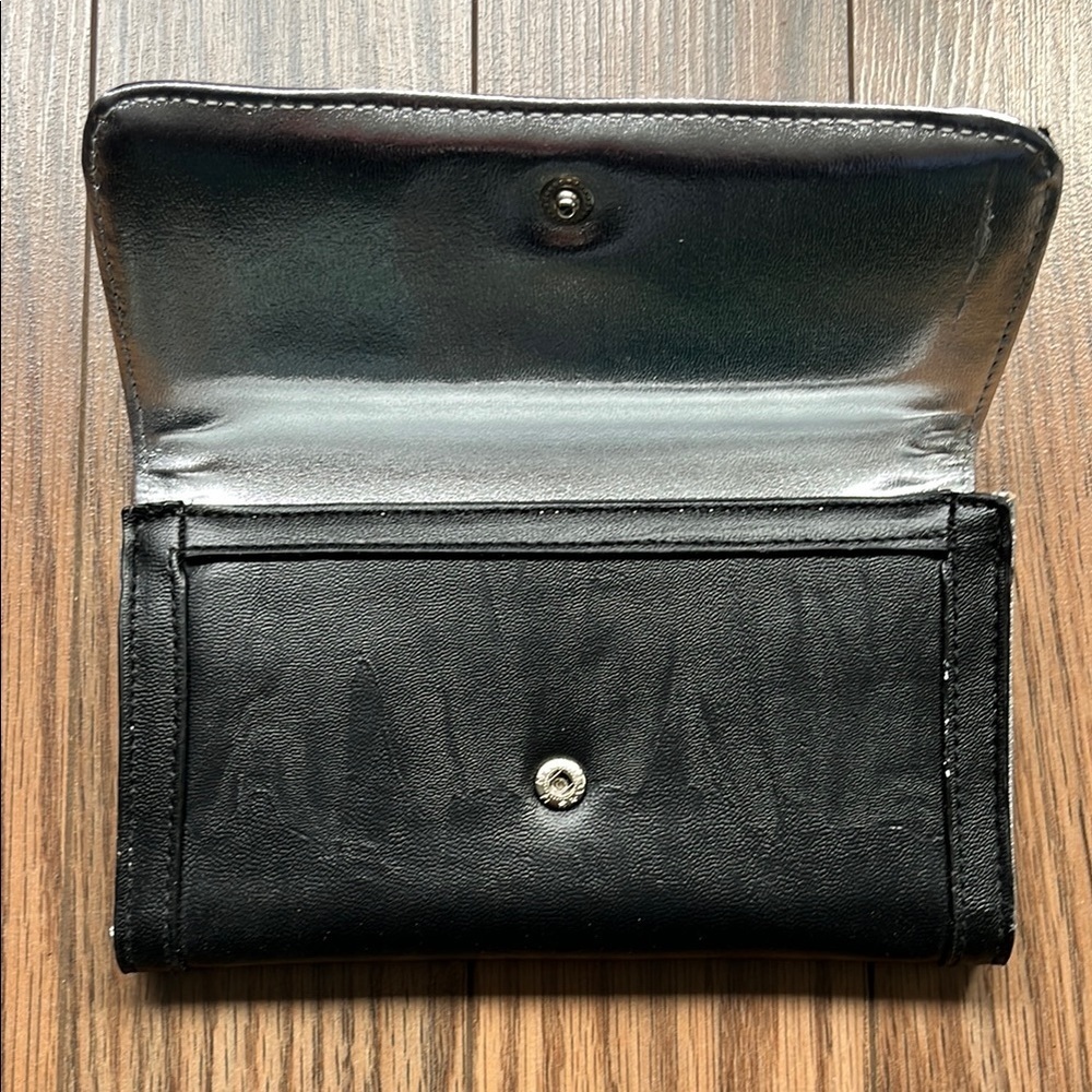 STEVEN MADDEN Black and Silver Studded Wallet - Picture 9 of 10